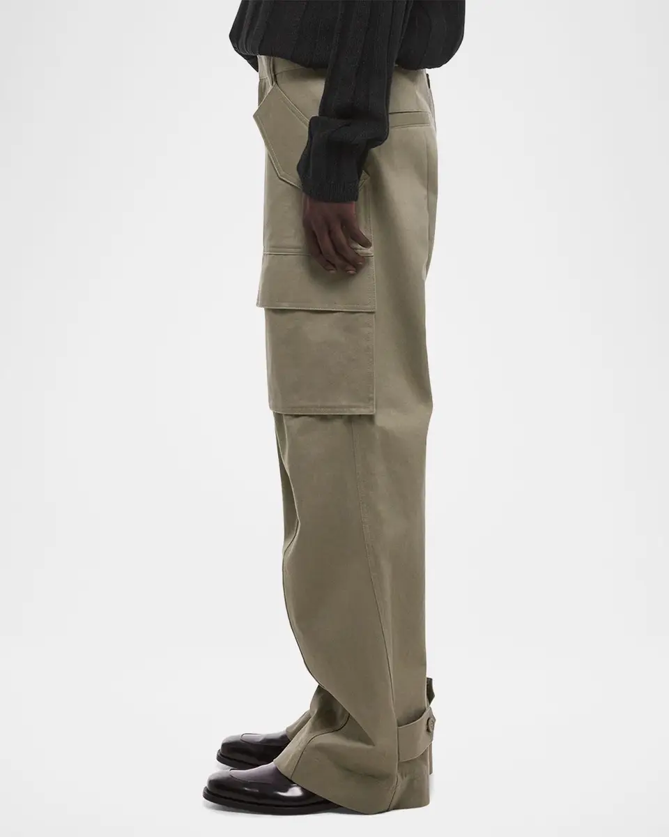 Helmut Lang Men's Chino Twill Wide Leg Cargo Pants | Thumbnail 6 Helmut Lang Men's Chino Twill Wide Leg Cargo Pants | Thumbnail 6
