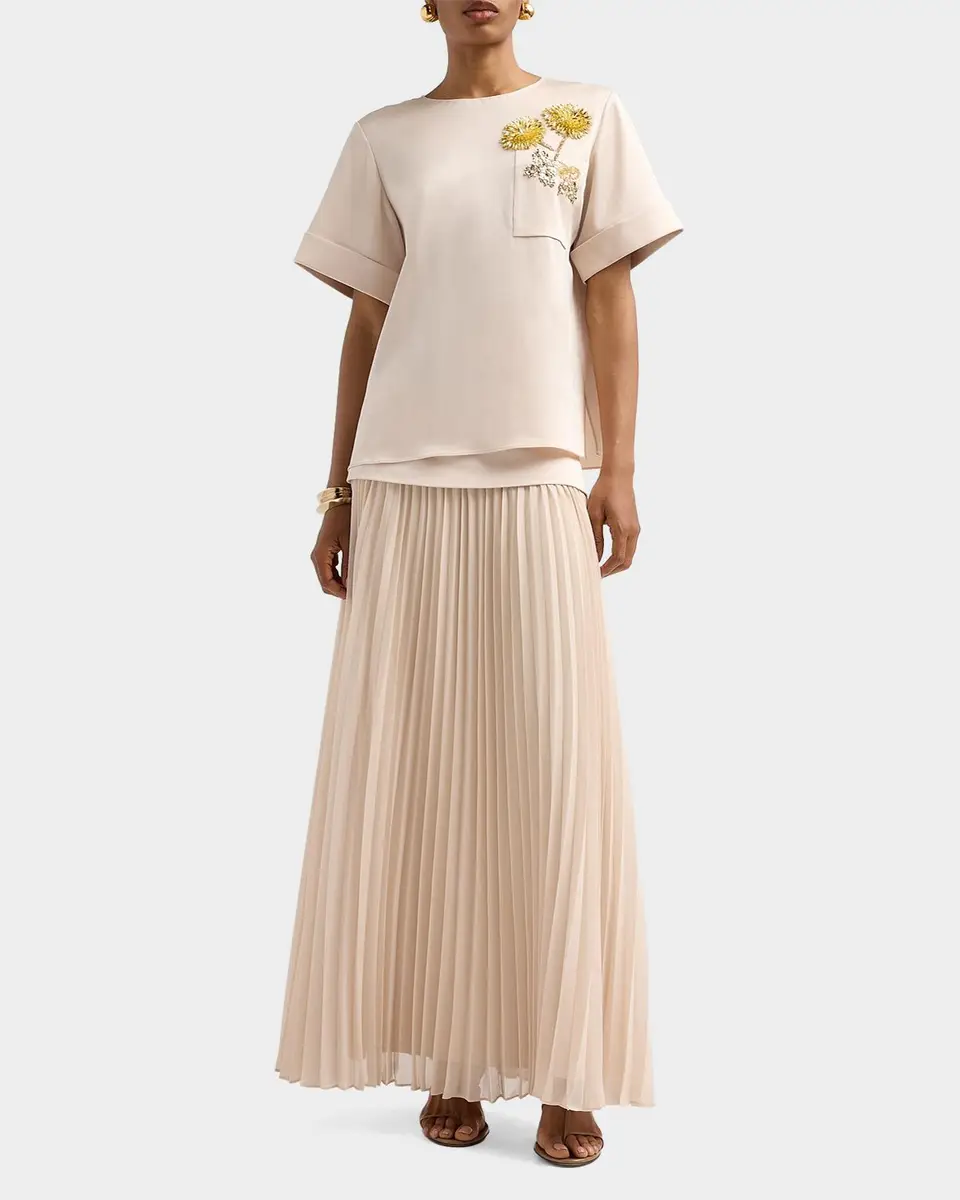 Ungaro Liana Pleated Maxi Skirt | Thumbnail 2 Ungaro Liana Pleated Maxi Skirt | Thumbnail 2