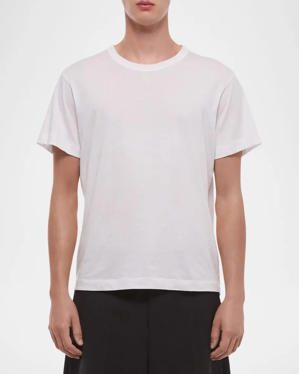 Helmut Lang Men's Wardrobe Solid Cotton Crewneck T-Shirt | Thumbnail 4 Helmut Lang Men's Wardrobe Solid Cotton Crewneck T-Shirt | Thumbnail 4