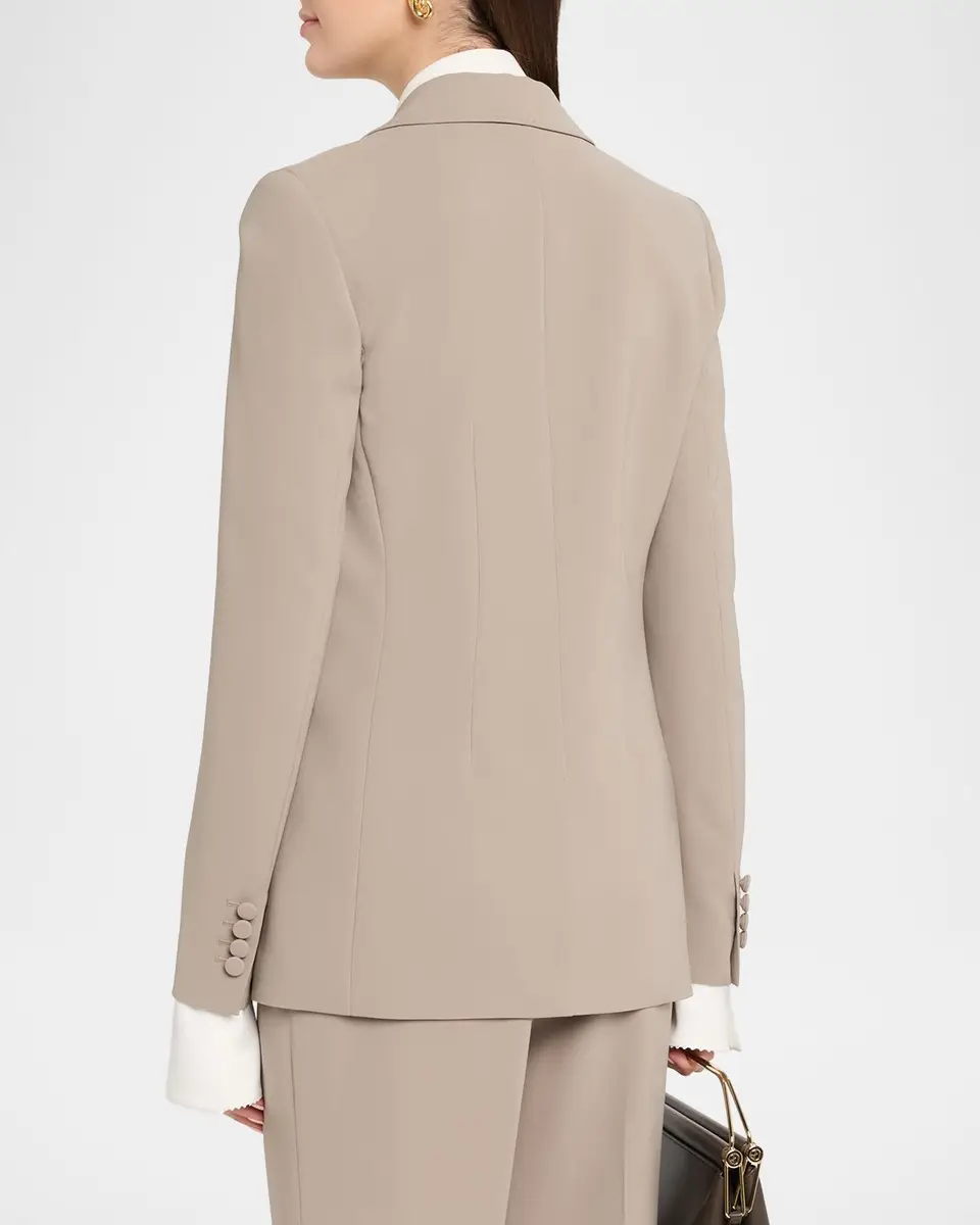 Lafayette 148 New York Single-Button Finesse Crepe Blazer | Thumbnail 3
