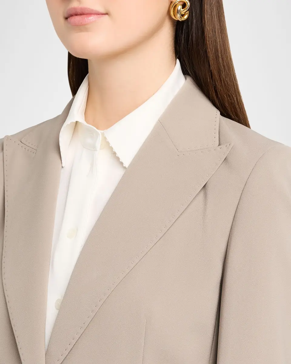 Lafayette 148 New York Single-Button Finesse Crepe Blazer | Thumbnail 5