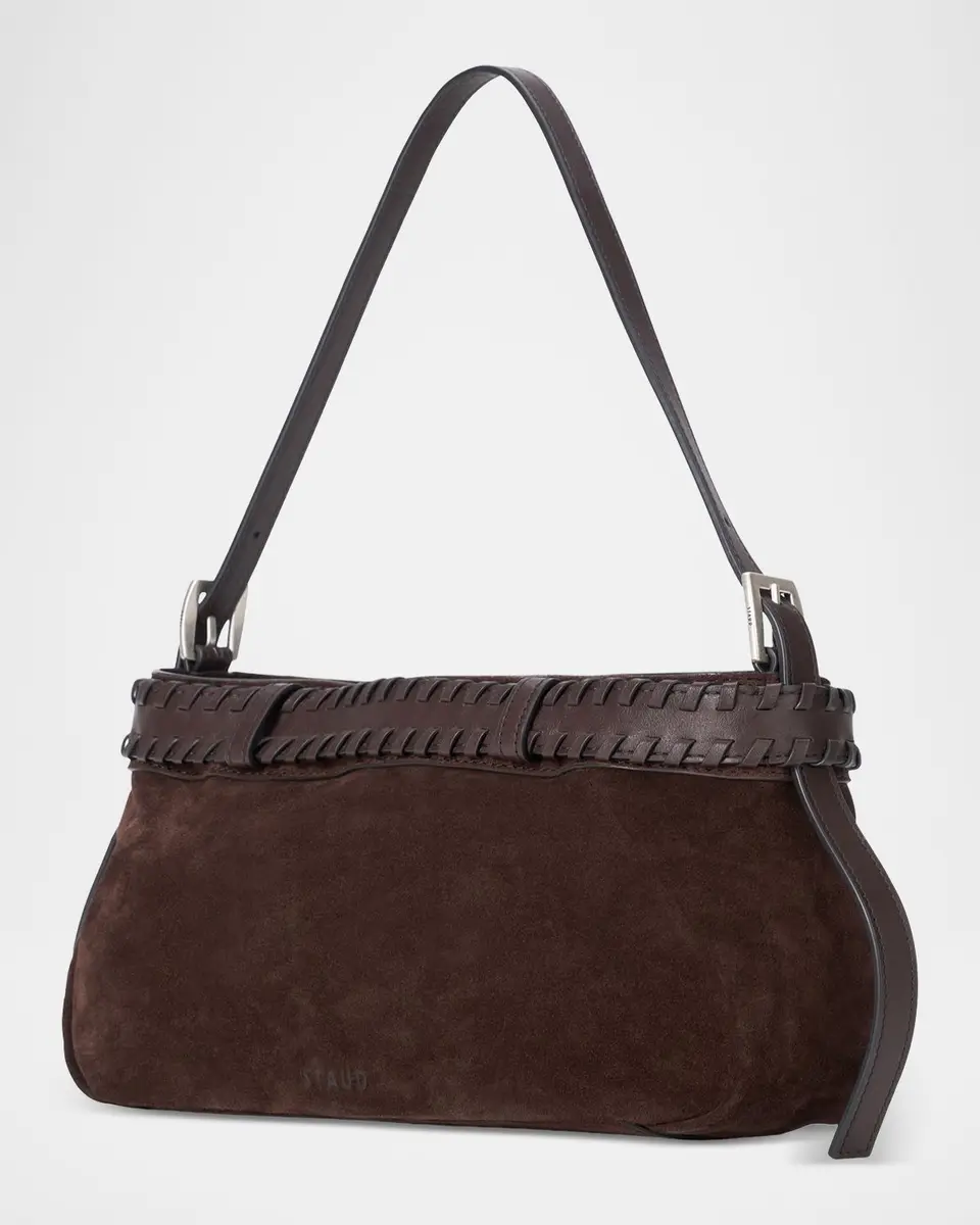 Staud Brooklyn Buckled Suede Shoulder Bag | Thumbnail 5 Staud Brooklyn Buckled Suede Shoulder Bag | Thumbnail 5