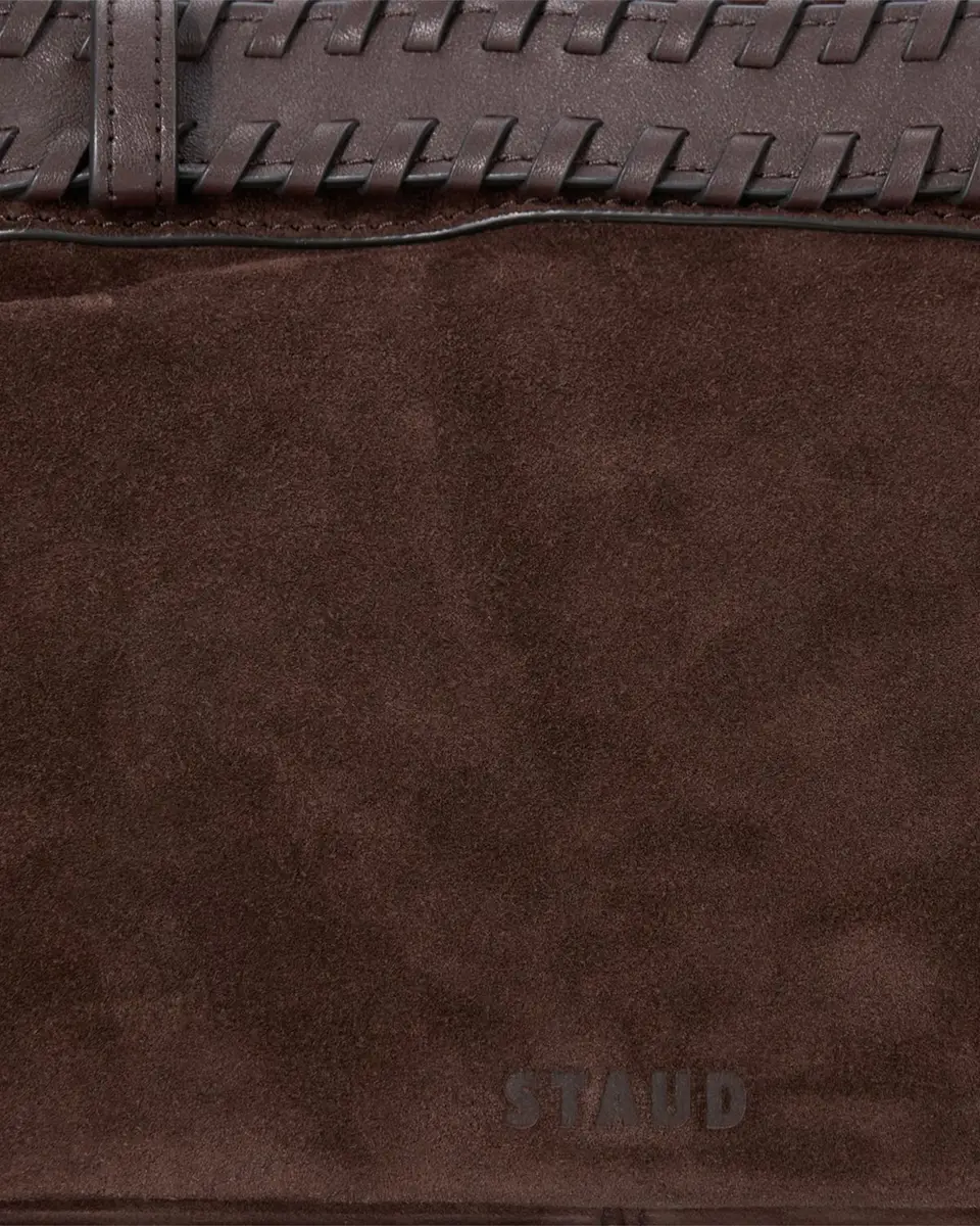 Staud Brooklyn Buckled Suede Shoulder Bag | Thumbnail 7 Staud Brooklyn Buckled Suede Shoulder Bag | Thumbnail 7