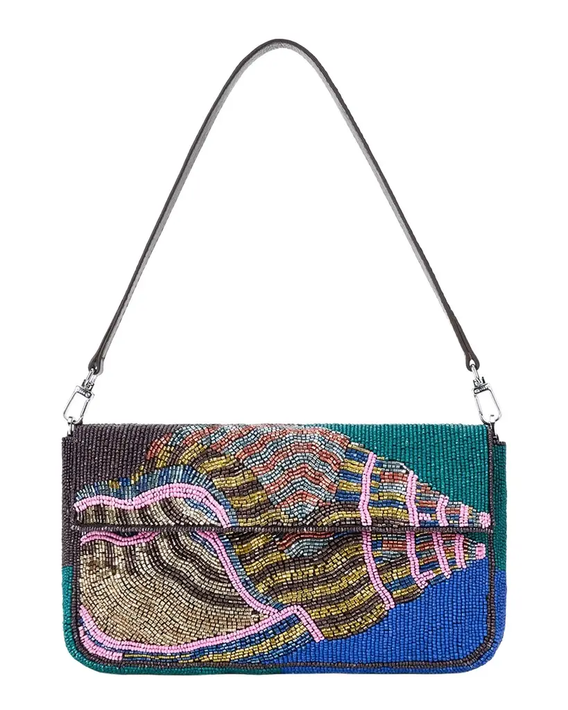 Staud Timmy Seashell Beaded Shoulder Bag | Image 1 Staud Timmy Seashell Beaded Shoulder Bag | Image 1