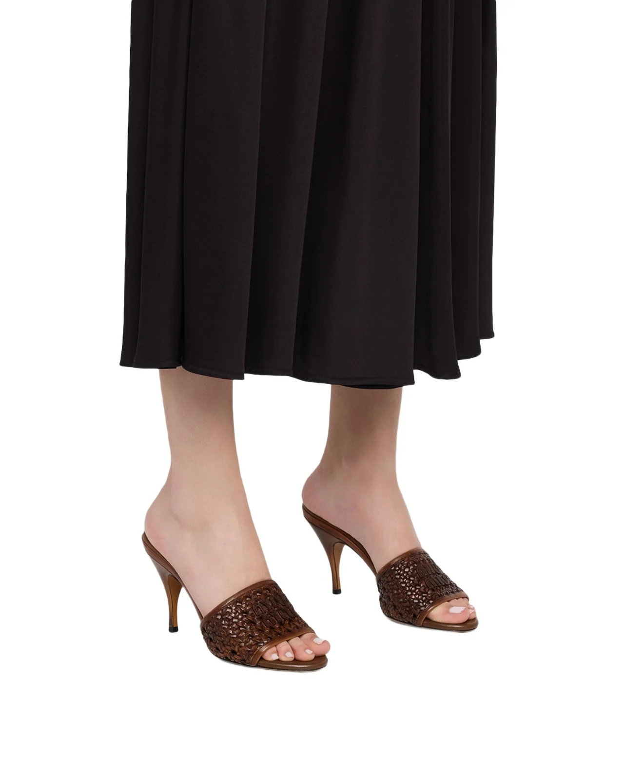 Woven Leather Stiletto Sandals Woven Leather Stiletto Sandals