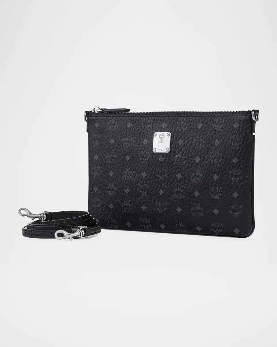 MCM Mini Aren Visetos Flat Crossbody Pouch | Thumbnail 2