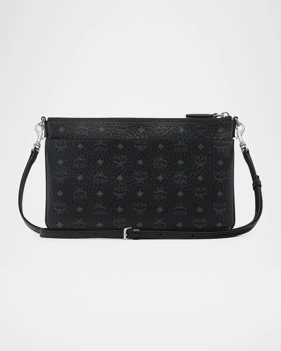 MCM Mini Aren Visetos Flat Crossbody Pouch | Thumbnail 4