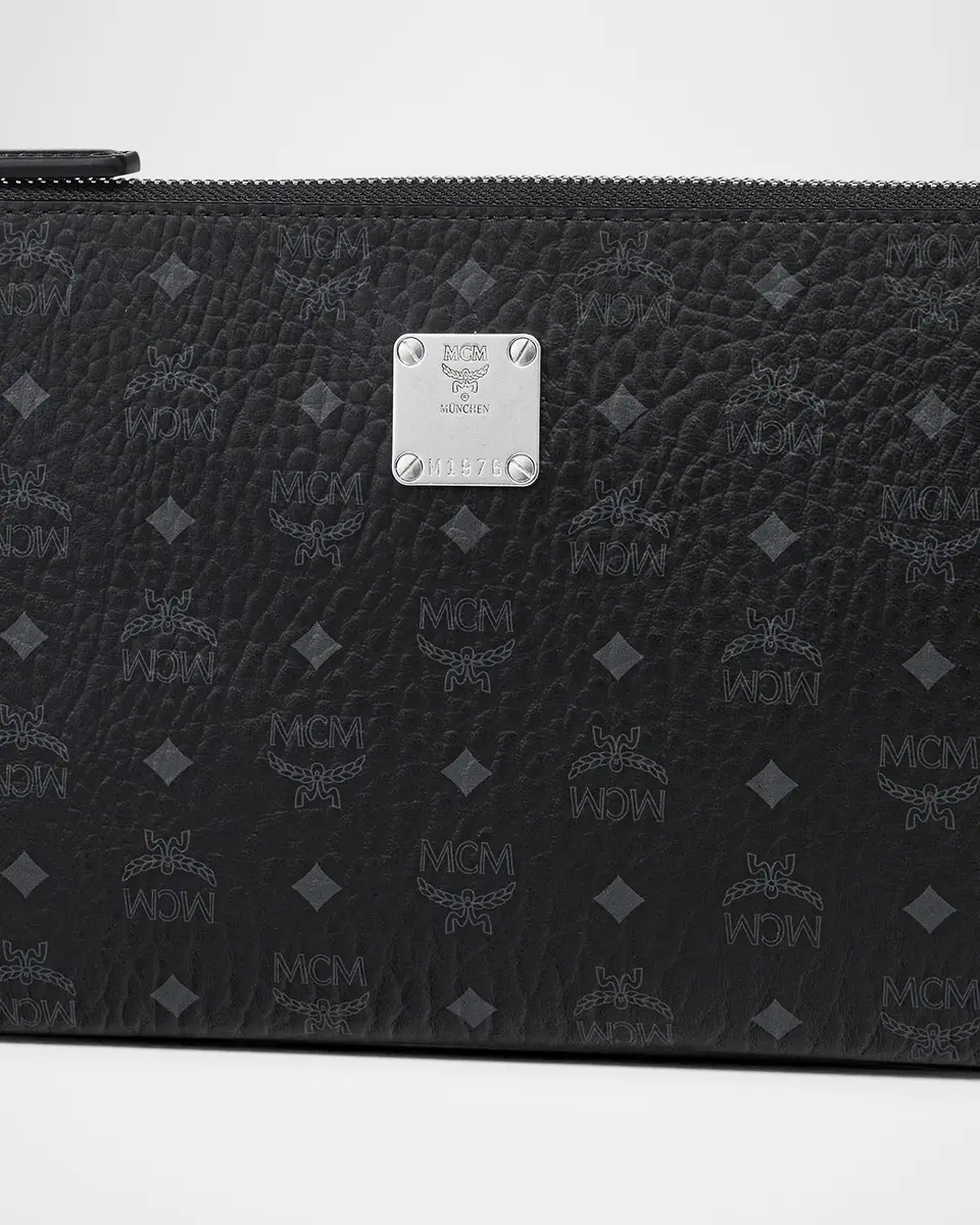 MCM Mini Aren Visetos Flat Crossbody Pouch | Thumbnail 5