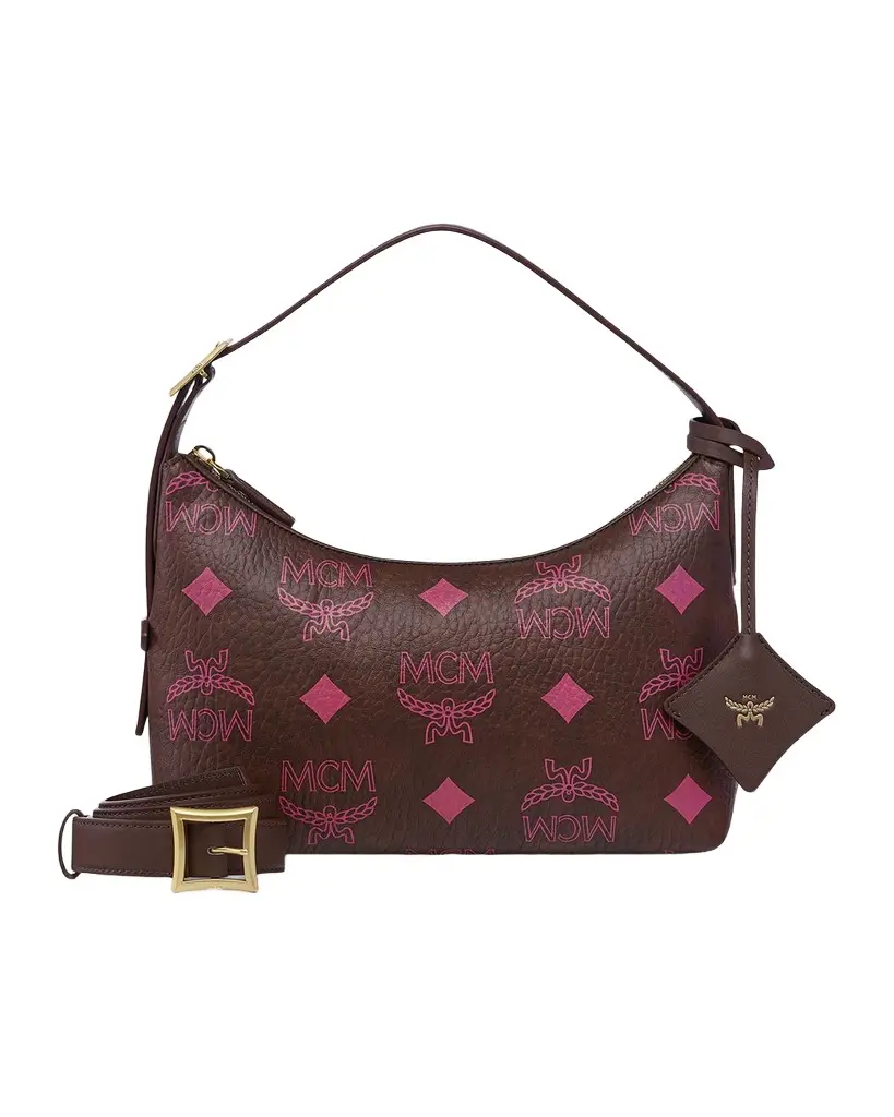 MCM Small Aren Hobo Bag in Maxi Visetos | Image 1 MCM Small Aren Hobo Bag in Maxi Visetos | Image 1