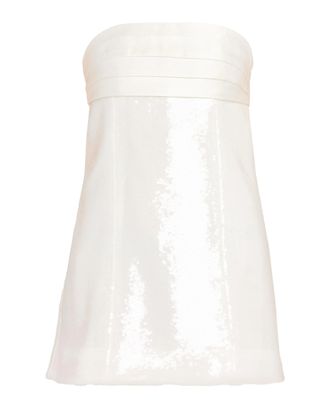 Chentari Sequined Strapless Mini Dress