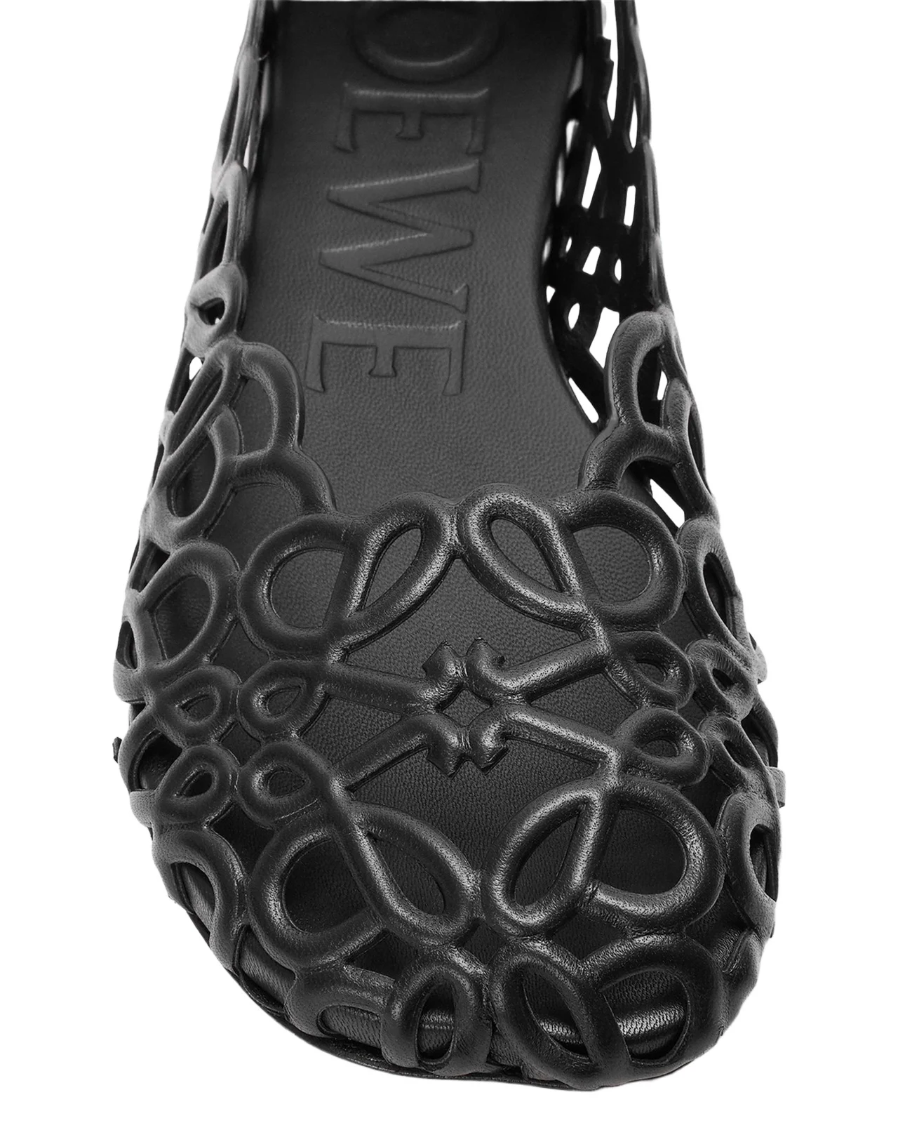 Petal Anagram Leather Ballerina Flats Petal Anagram Leather Ballerina Flats