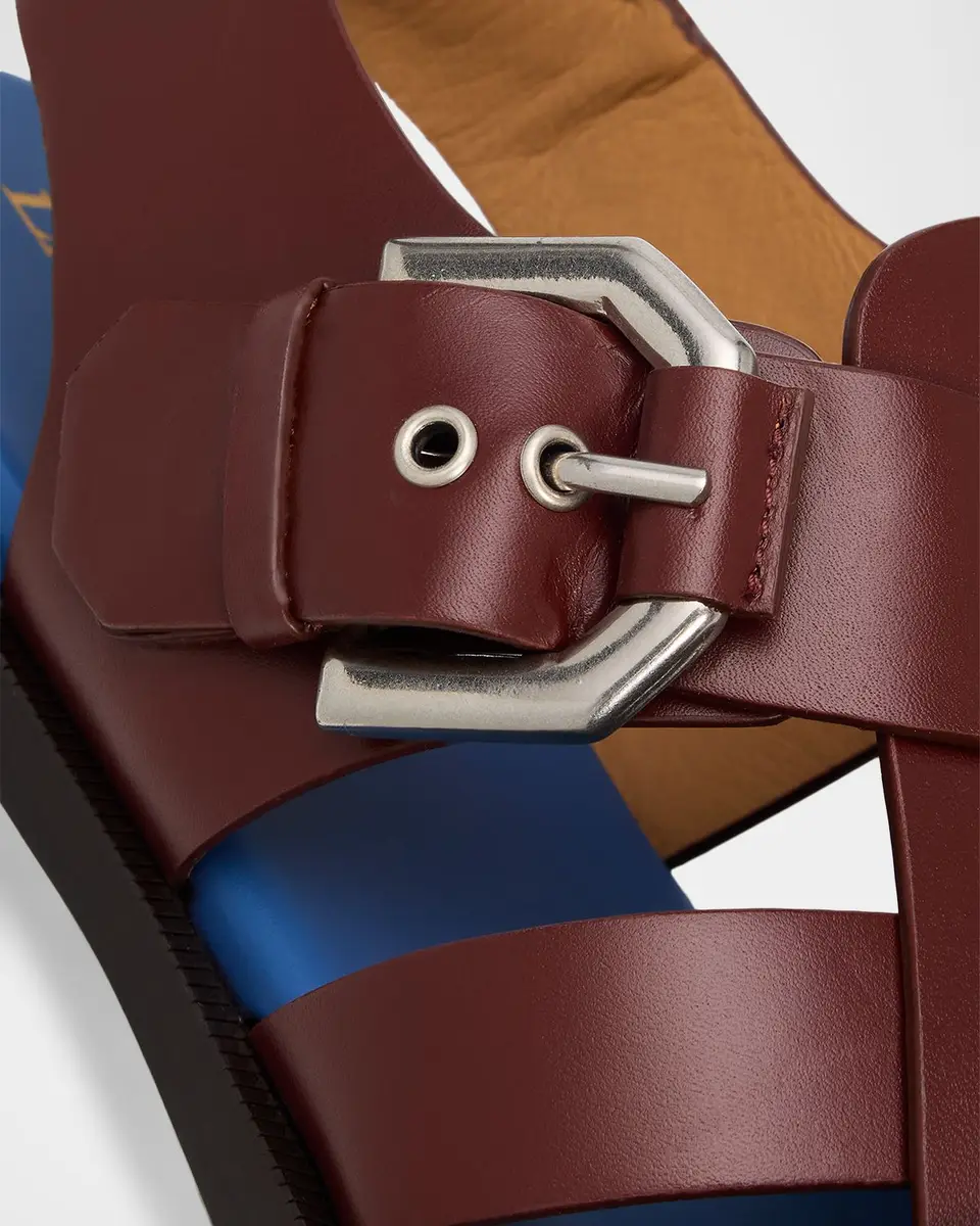 Lanvin Men's Leather Pointed-Toe Gladiator Sandals | Thumbnail 5