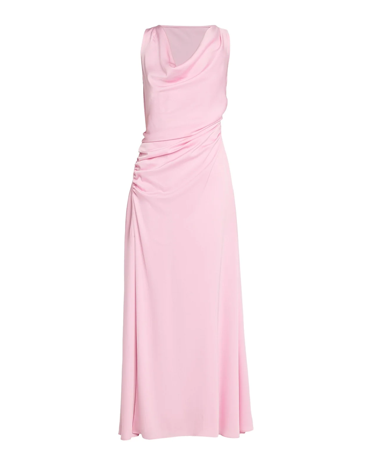 Elinne Draped Off-Shoulder Column Gown