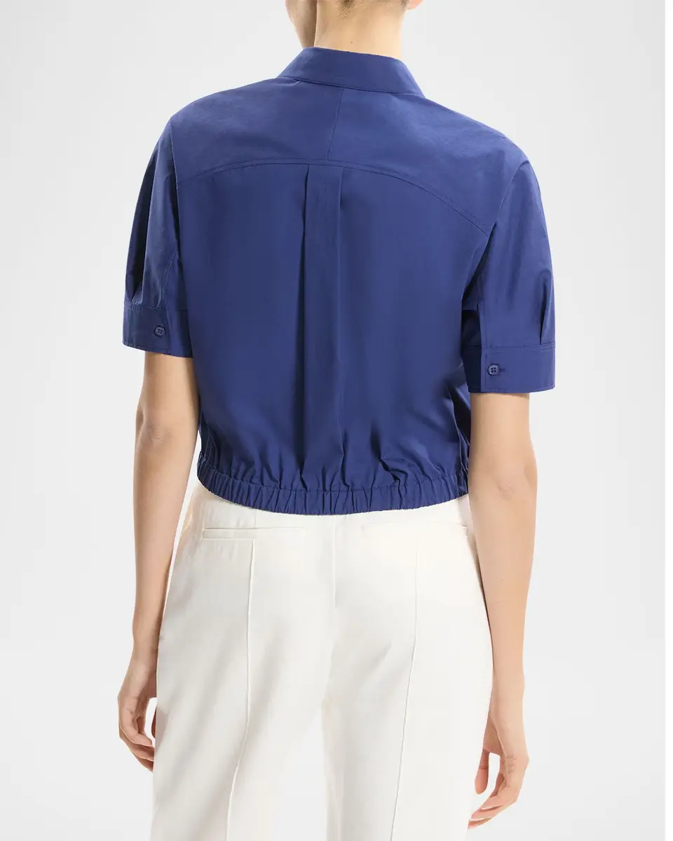 Theory Short-Sleeve Button-Front Shirt | Thumbnail 3 Theory Short-Sleeve Button-Front Shirt | Thumbnail 3