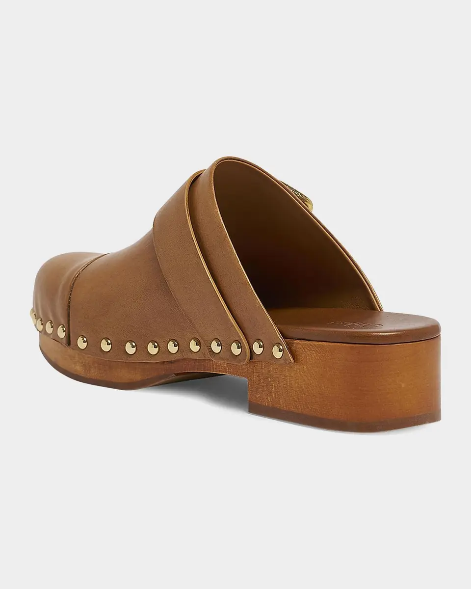 Chloé 40mm Jeannette Leather Clogs | Thumbnail 3 Chloé 40mm Jeannette Leather Clogs | Thumbnail 3