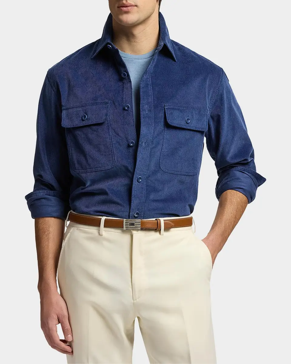 Ralph Lauren Purple Label Men's Fine-Wale Corduroy Shirt | Thumbnail 4 Ralph Lauren Purple Label Men's Fine-Wale Corduroy Shirt | Thumbnail 4
