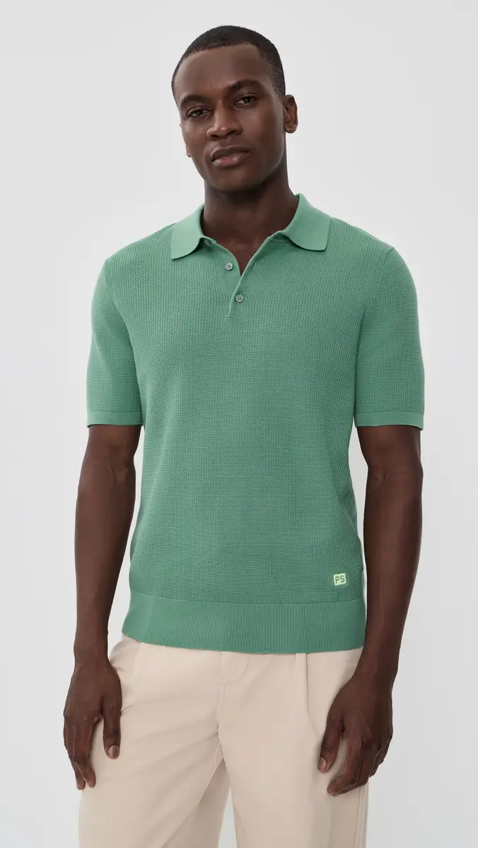 PS Paul Smith Short Sleeve Sweater Polo | Thumbnail 2 PS Paul Smith Short Sleeve Sweater Polo | Thumbnail 2
