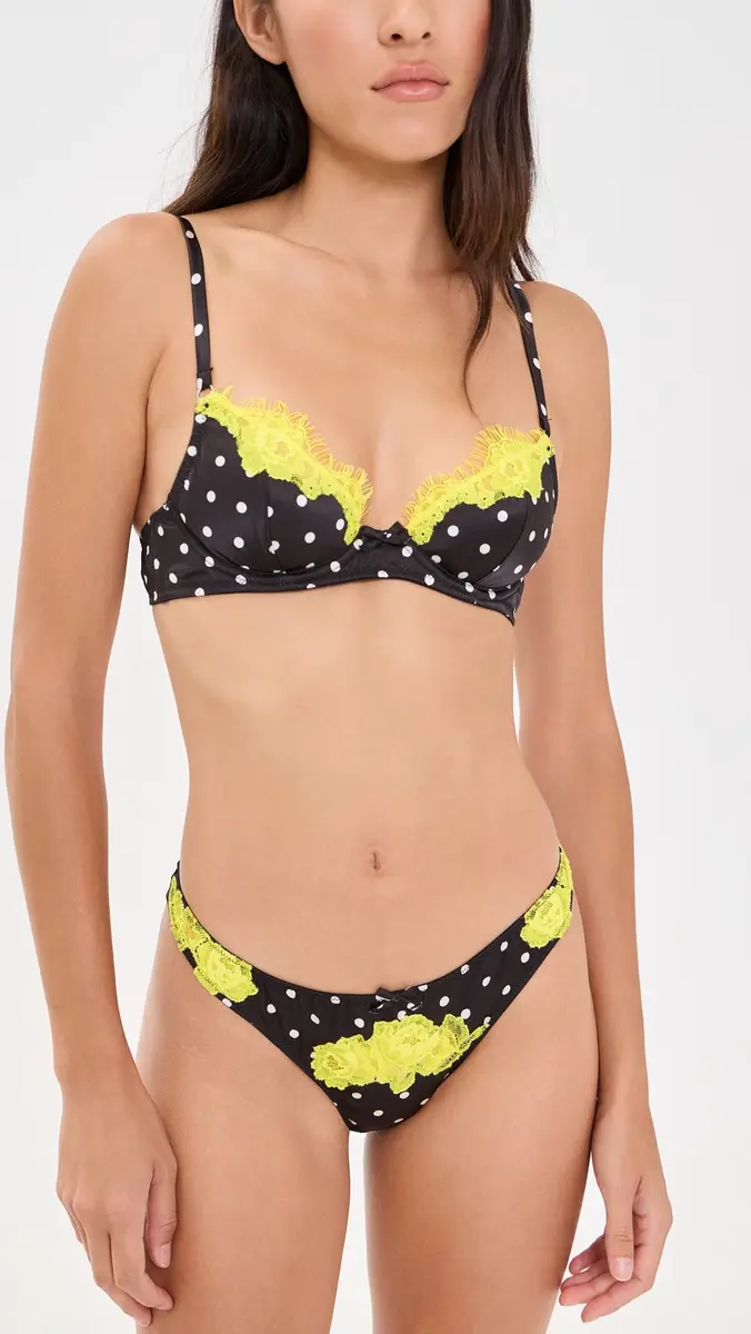 Fleur du Mal Juliet Lace Demi Bra | Thumbnail 5 Fleur du Mal Juliet Lace Demi Bra | Thumbnail 5