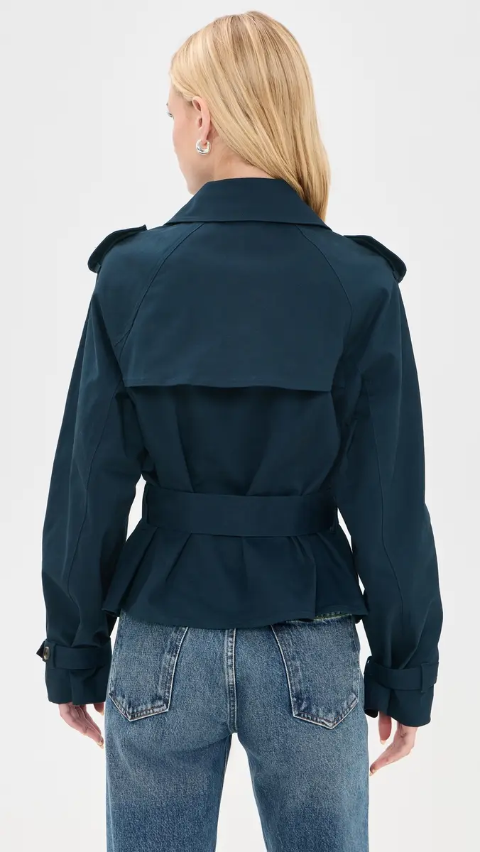 GOOD AMERICAN Cropped Trench Jacket | Thumbnail 3 GOOD AMERICAN Cropped Trench Jacket | Thumbnail 3