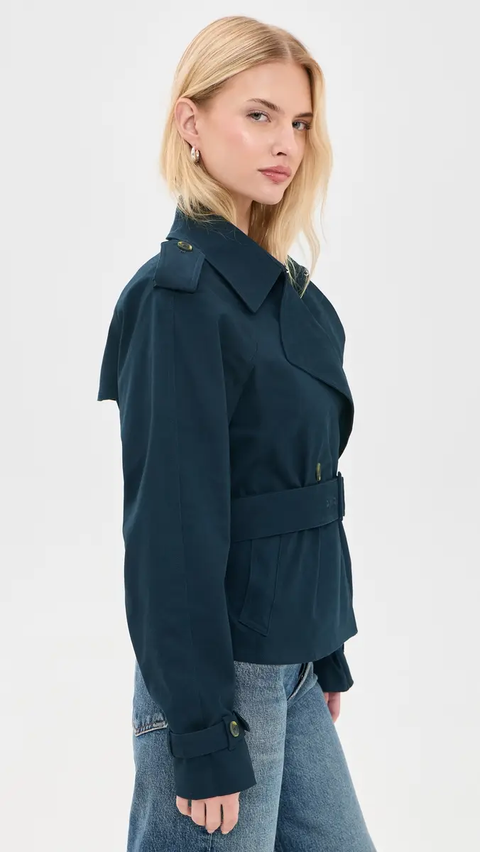 GOOD AMERICAN Cropped Trench Jacket | Thumbnail 4 GOOD AMERICAN Cropped Trench Jacket | Thumbnail 4