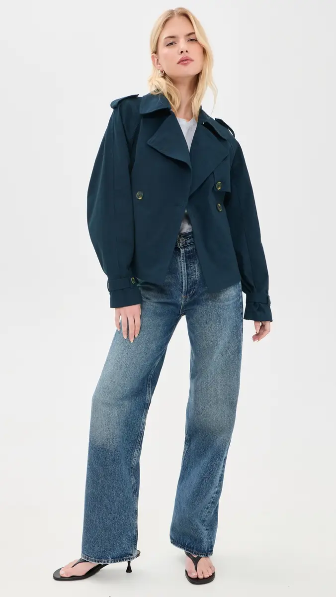 GOOD AMERICAN Cropped Trench Jacket | Thumbnail 5 GOOD AMERICAN Cropped Trench Jacket | Thumbnail 5