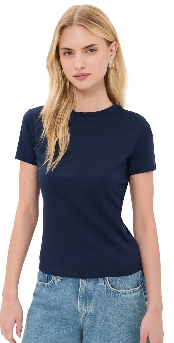 Theory Tiny Apex Tee Sapphire Navy - 2qt P | Image 1 Theory Tiny Apex Tee Sapphire Navy - 2qt P | Image 1