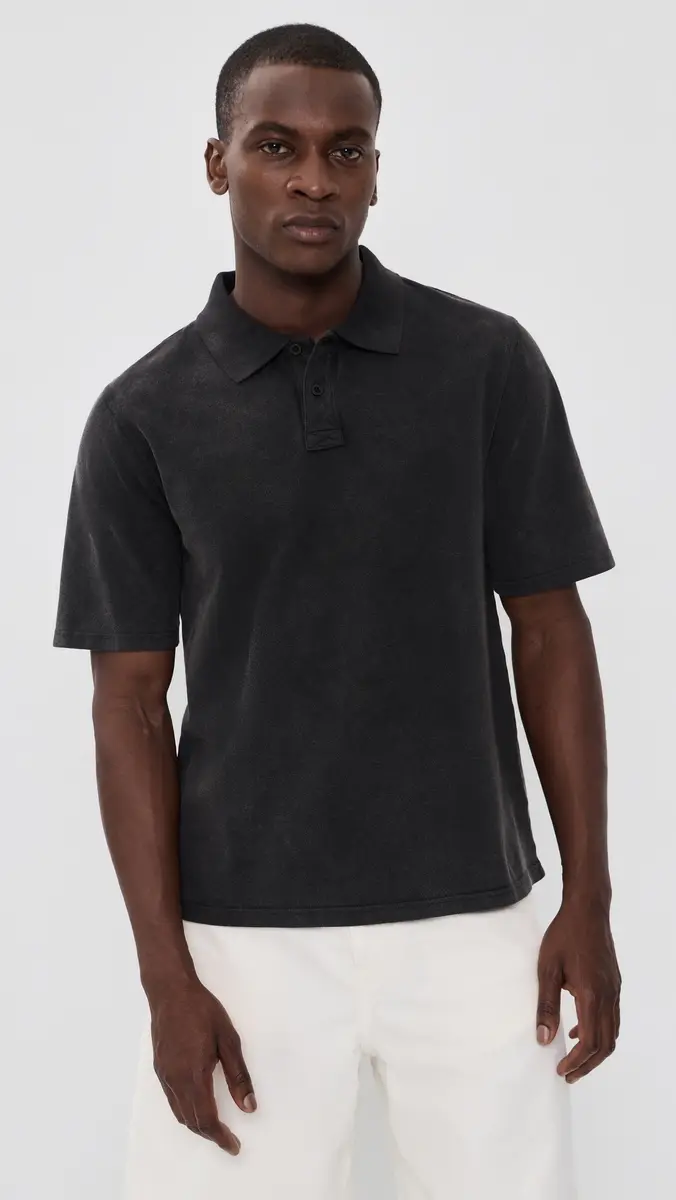 Corridor Washed Pique Polo Top | Thumbnail 2 Corridor Washed Pique Polo Top | Thumbnail 2