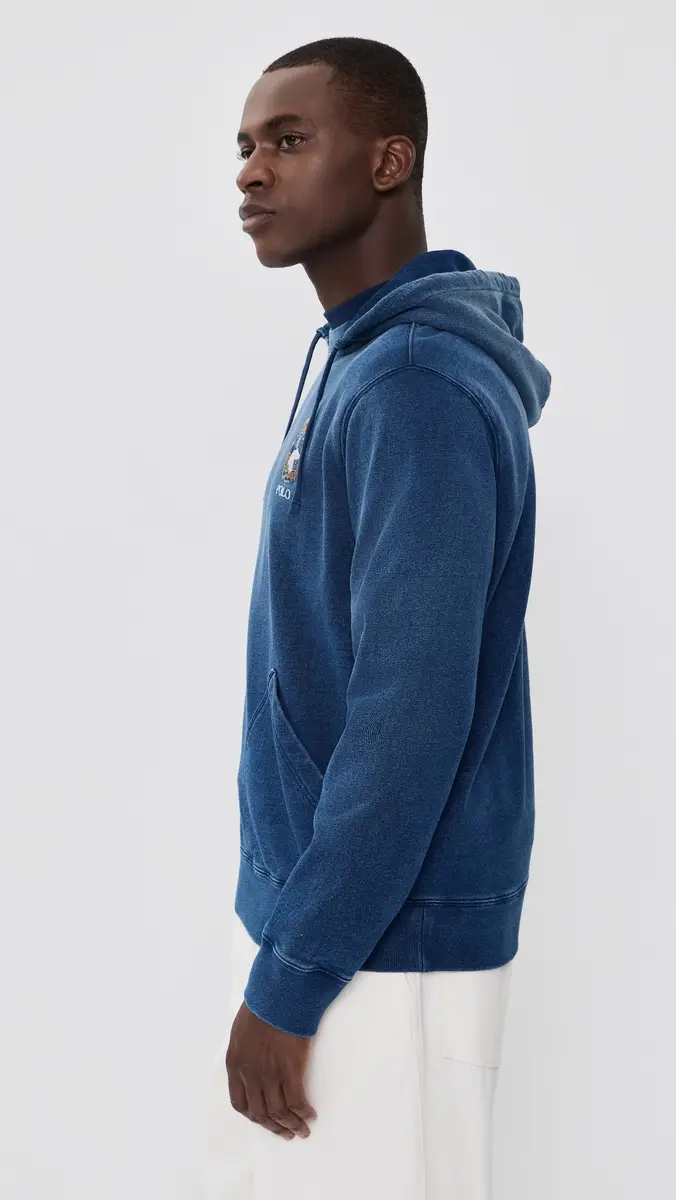 Polo Ralph Lauren Original Label Indigo Terry Newport Bear Hoodie | Thumbnail 4 Polo Ralph Lauren Original Label Indigo Terry Newport Bear Hoodie | Thumbnail 4