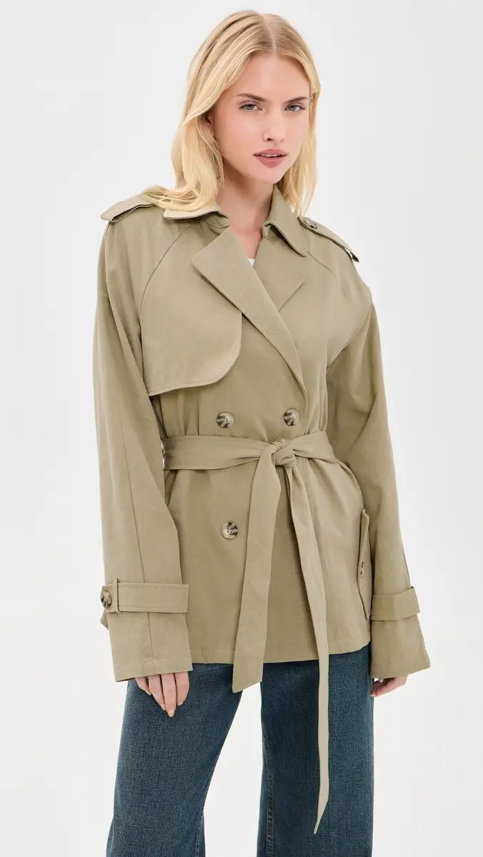 LIONESS Cropped Trencherous Coat | Thumbnail 2 LIONESS Cropped Trencherous Coat | Thumbnail 2