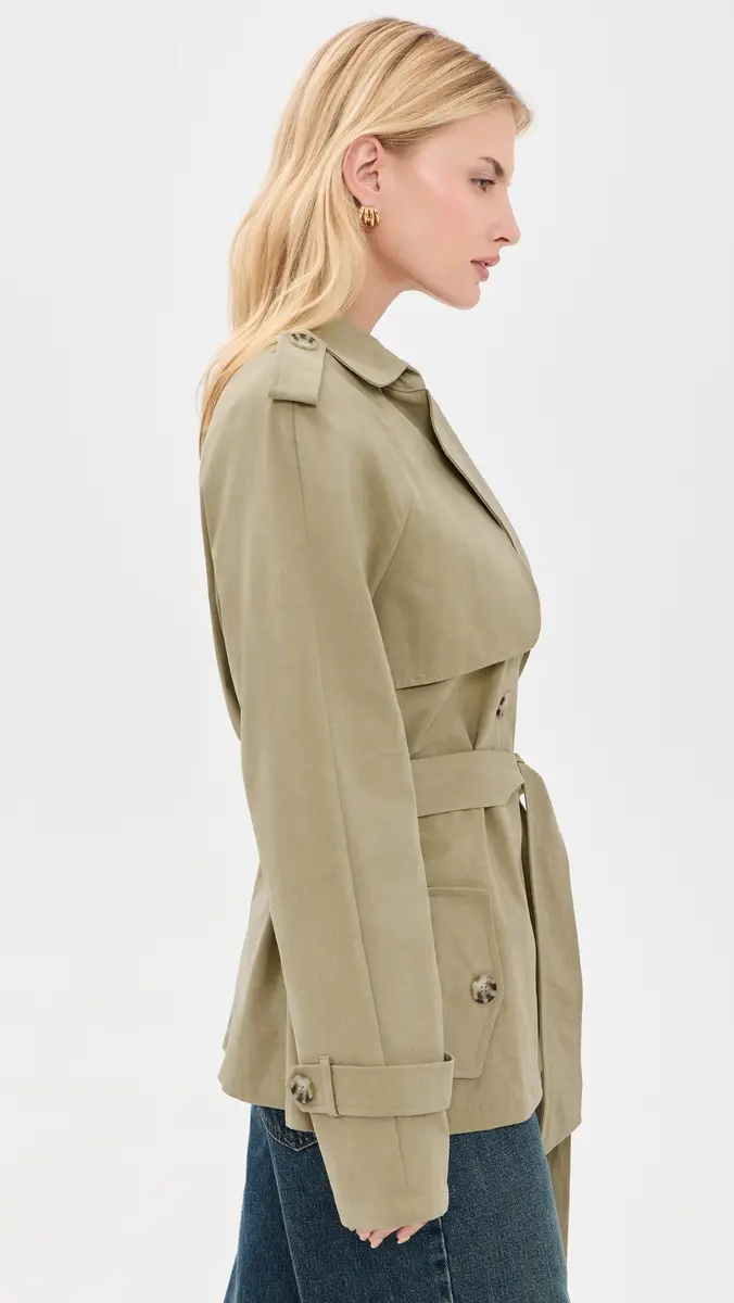 LIONESS Cropped Trencherous Coat | Thumbnail 4 LIONESS Cropped Trencherous Coat | Thumbnail 4