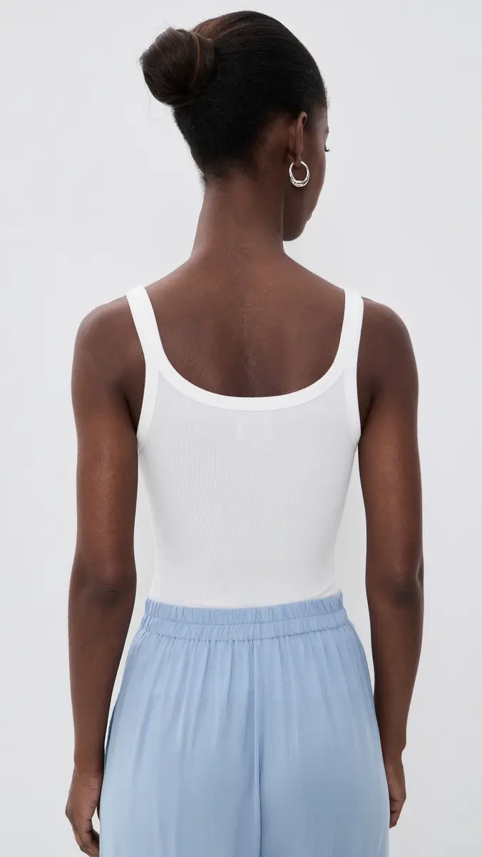 Jamie Haller The Undershirt Rib Tank White | Thumbnail 3 Jamie Haller The Undershirt Rib Tank White | Thumbnail 3