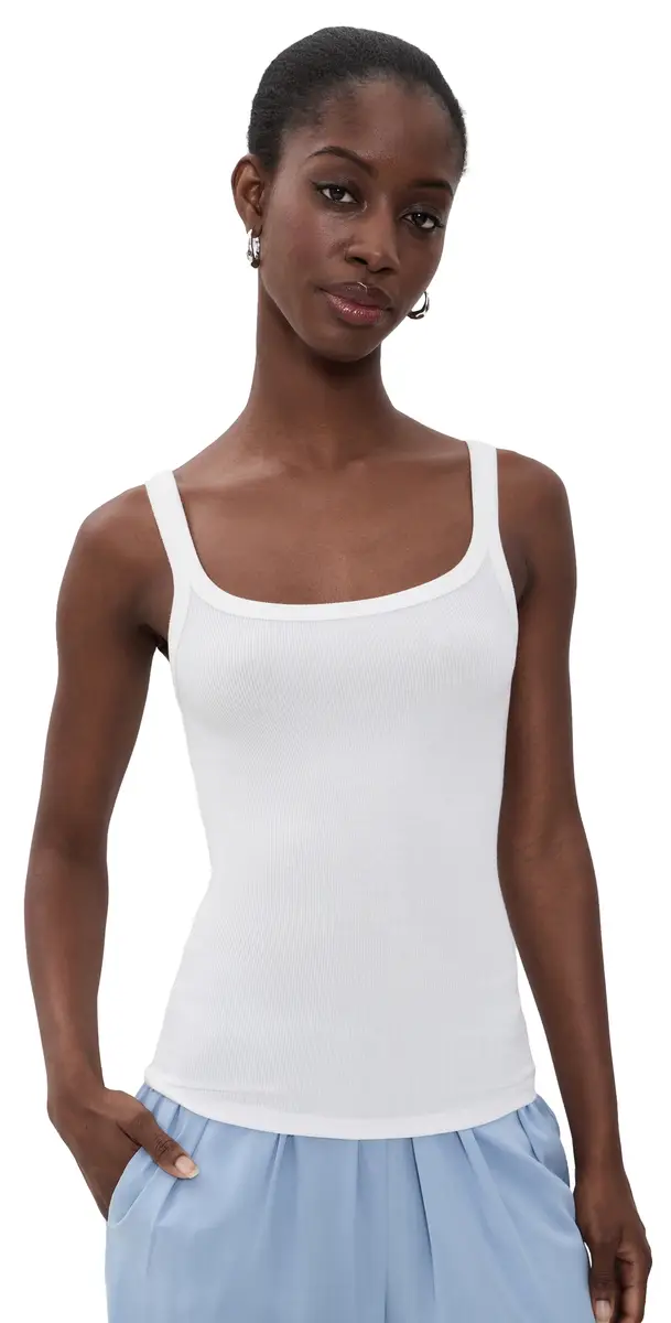 Jamie Haller The Undershirt Rib Tank White | Image 1 Jamie Haller The Undershirt Rib Tank White | Image 1