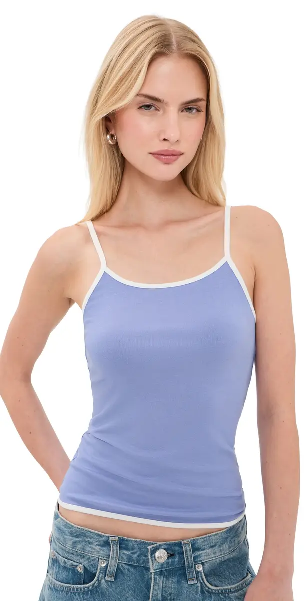 LIONESS Layover Tank Top Blue | Image 1 LIONESS Layover Tank Top Blue | Image 1