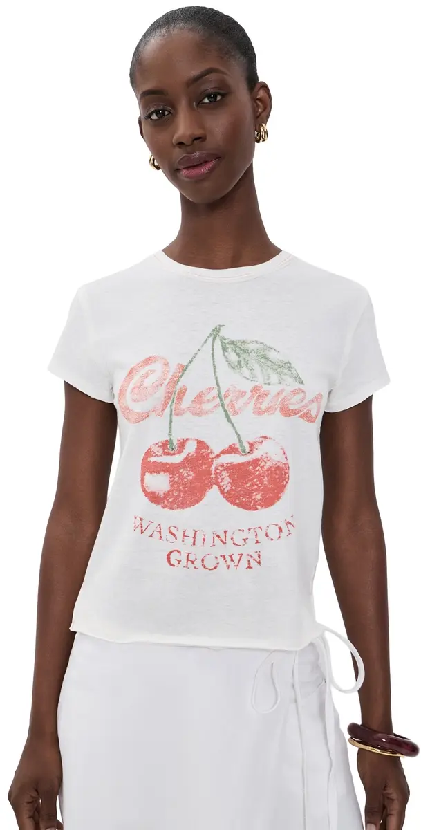Free People Nova Graphic Tee Cherry Combo L | Image 1 Free People Nova Graphic Tee Cherry Combo L | Image 1