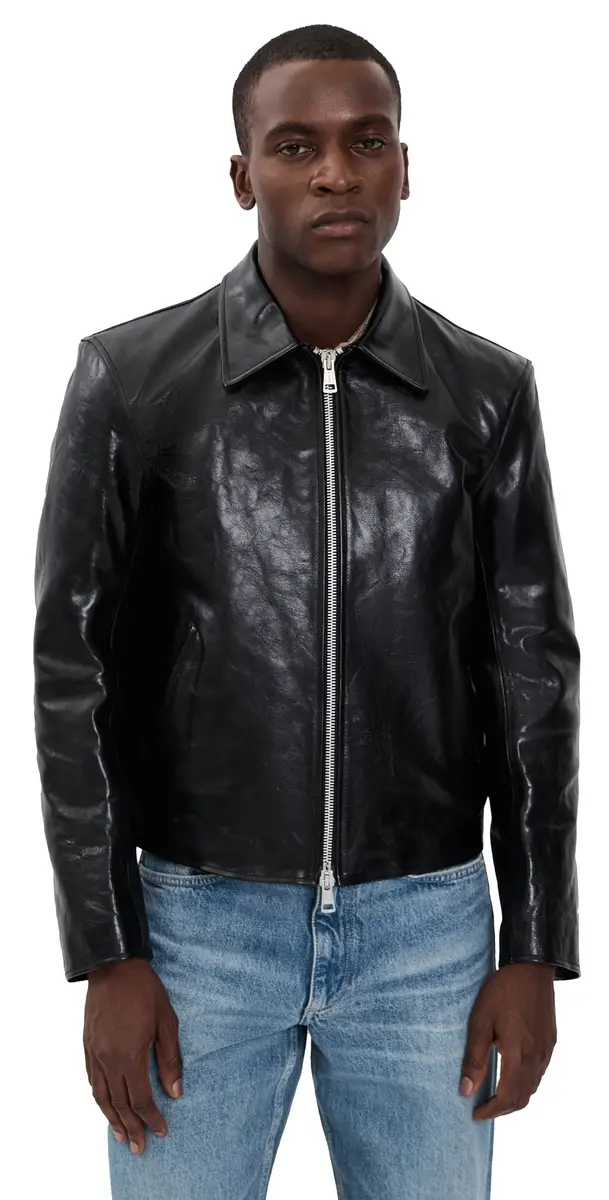 Our Legacy Leather Mini Jacket | Image 1 Our Legacy Leather Mini Jacket | Image 1