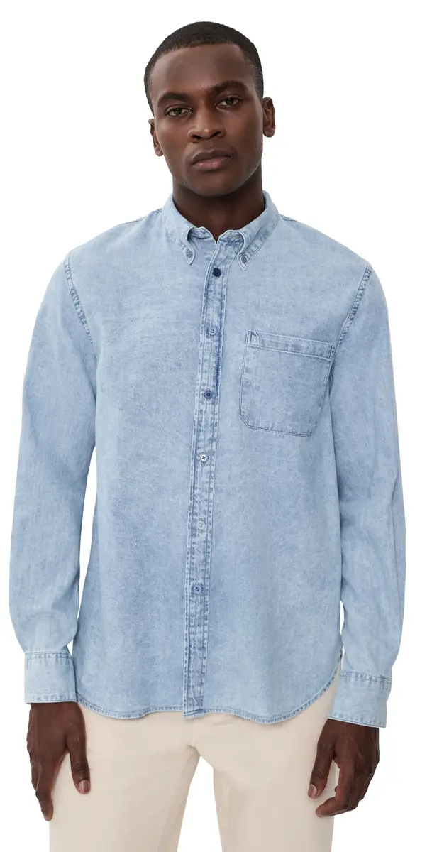 PS Paul Smith Long Sleeve Casual Fit Shirt Medium Blue | Image 1 PS Paul Smith Long Sleeve Casual Fit Shirt Medium Blue | Image 1