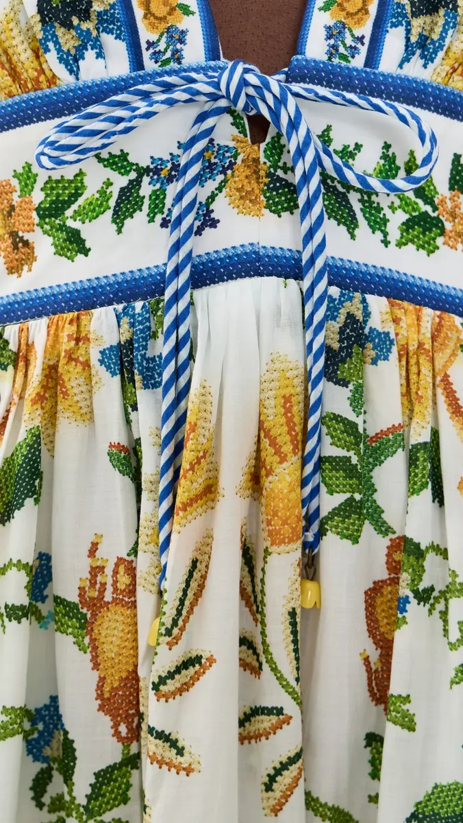 Farm Rio Emily Floral Tapestry Midi Dress | Thumbnail 6 Farm Rio Emily Floral Tapestry Midi Dress | Thumbnail 6