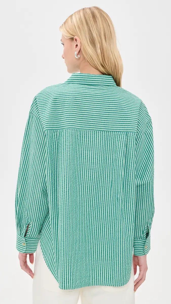 Marine Layer Gracey Oversized Seersucker Shirt | Thumbnail 3 Marine Layer Gracey Oversized Seersucker Shirt | Thumbnail 3