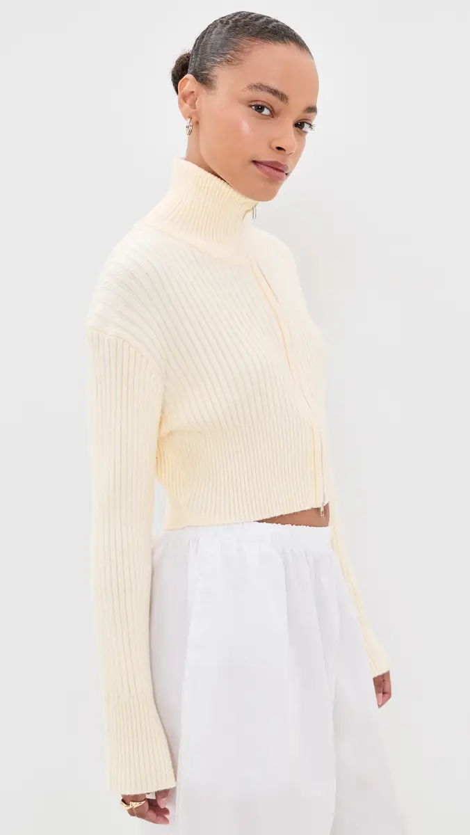LIONESS Priority Knit Zip Cardigan | Thumbnail 4 LIONESS Priority Knit Zip Cardigan | Thumbnail 4