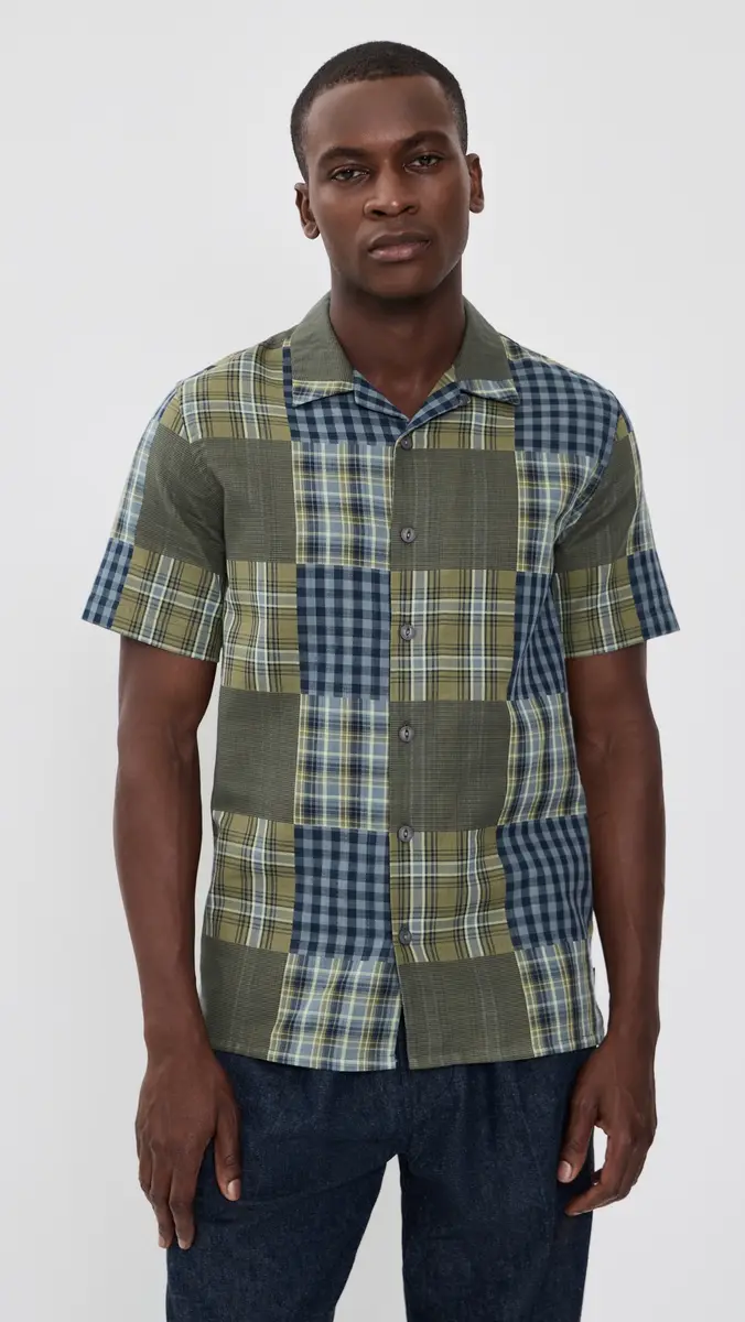 PS Paul Smith Short Sleeve Patchwork Shirt | Thumbnail 2
