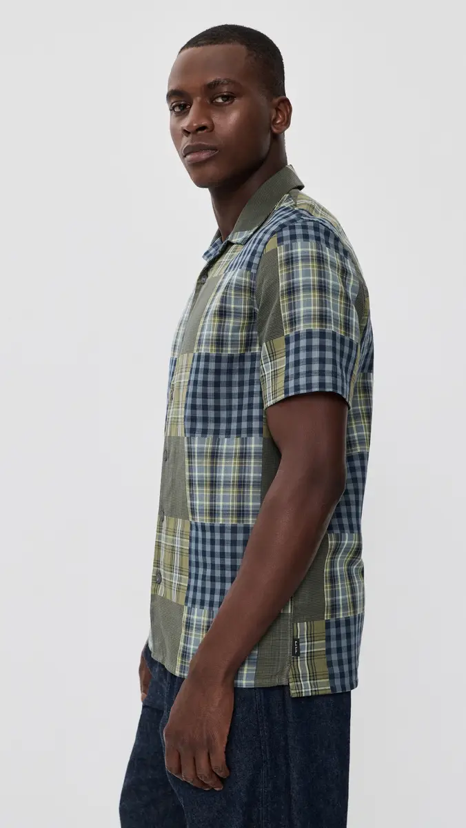 PS Paul Smith Short Sleeve Patchwork Shirt | Thumbnail 4