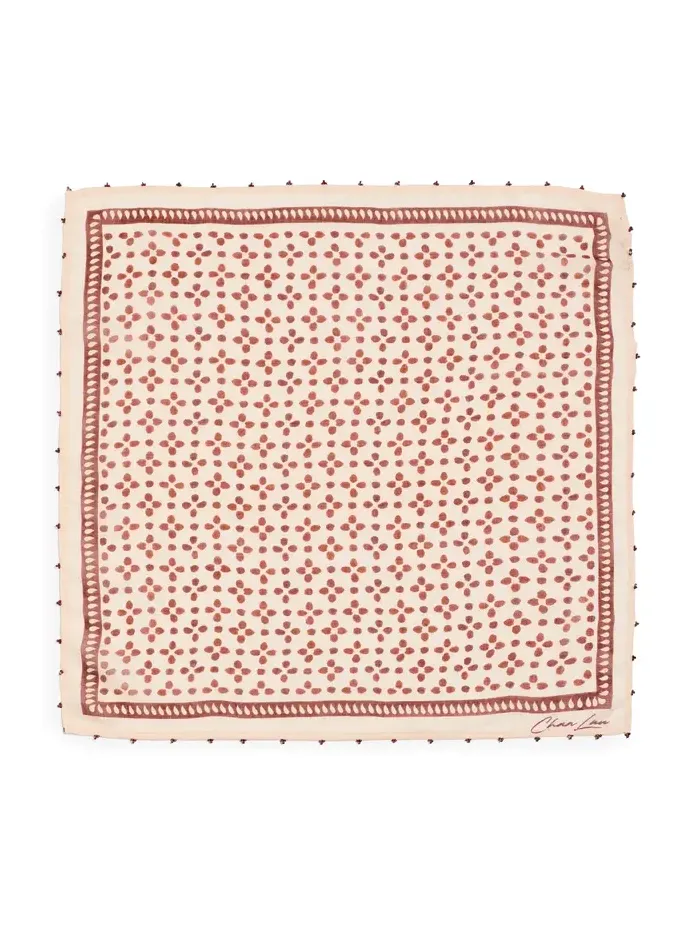 Beaded Floral Bandana