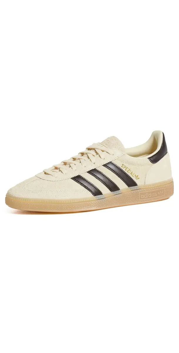 Adidas Handball Spezial Sneakers Warm Vanilla/Coffee/Gold Met 5 | Image 1 Adidas Handball Spezial Sneakers Warm Vanilla/Coffee/Gold Met 5 | Image 1