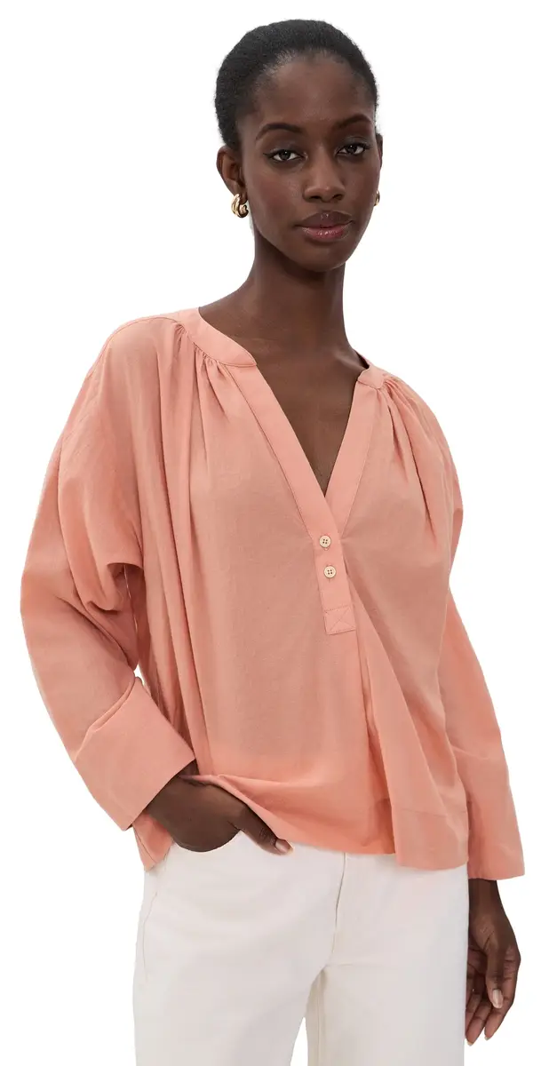 Jamie Haller The Pascale Blouse Dusty Peach M | Image 1 Jamie Haller The Pascale Blouse Dusty Peach M | Image 1