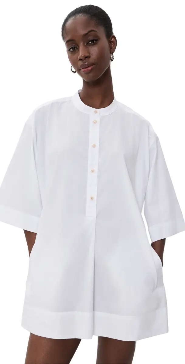 Jamie Haller The Caftan Mini Dress White | Image 1 Jamie Haller The Caftan Mini Dress White | Image 1