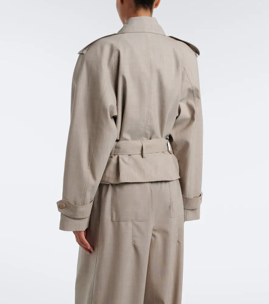 The Frankie Shop Stan belted wool jacket | Thumbnail 4 The Frankie Shop Stan belted wool jacket | Thumbnail 4