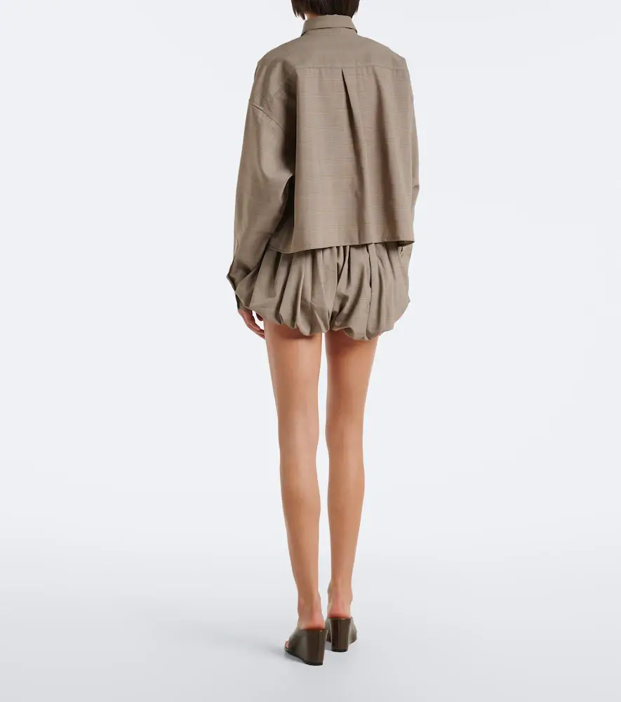 The Frankie Shop Alina checked wool-blend shorts | Thumbnail 5 The Frankie Shop Alina checked wool-blend shorts | Thumbnail 5