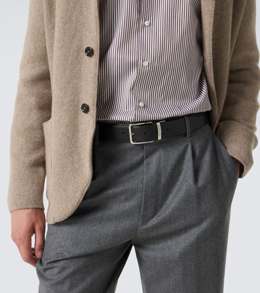 Canali Leather belt | Thumbnail 4
