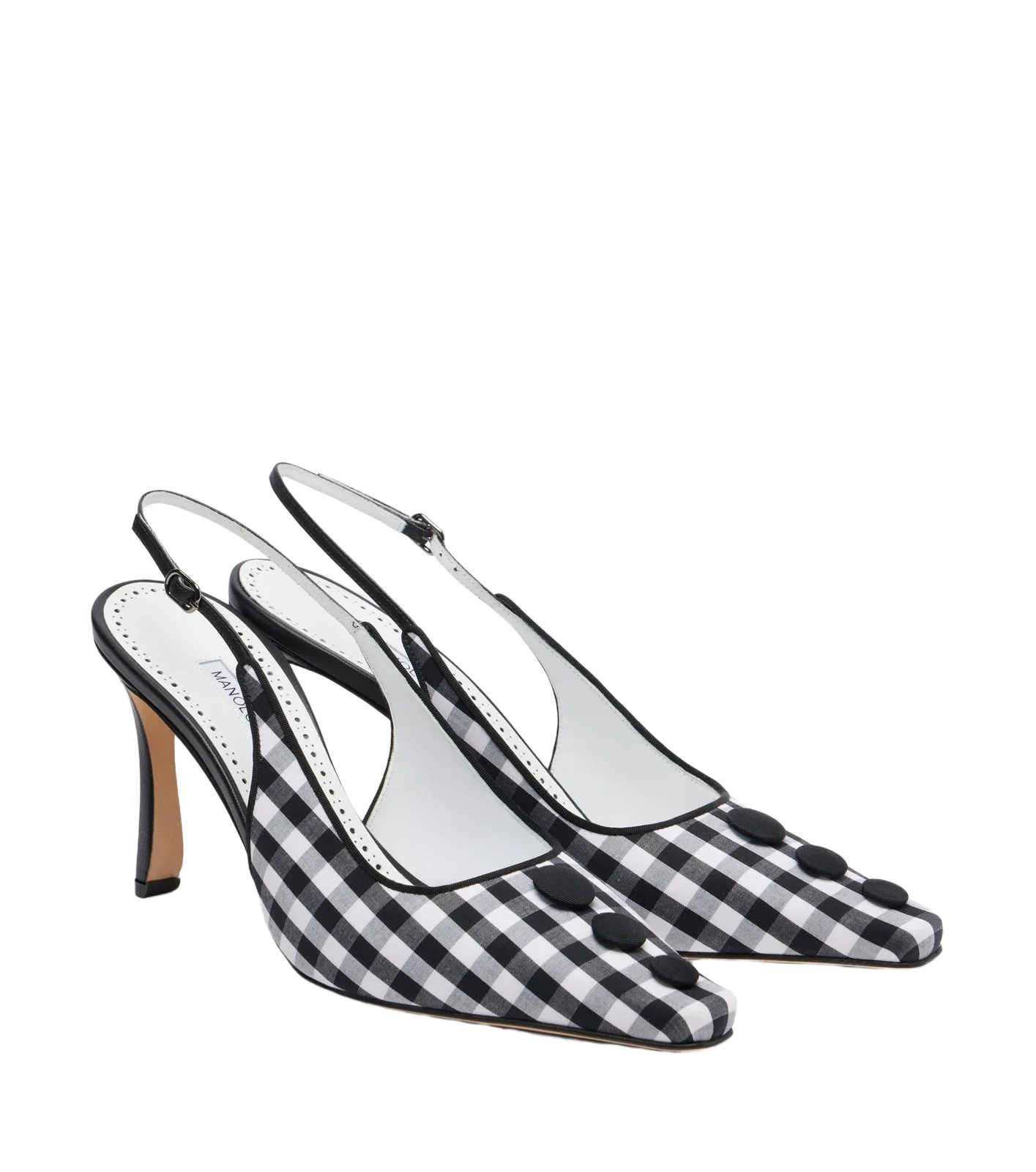 Alexa checked slingback pumps