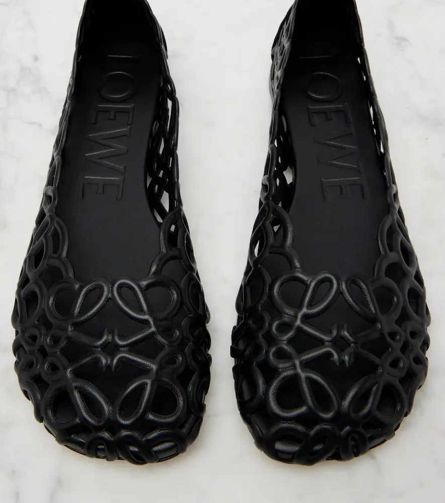 Loewe Petal Anagram leather ballet flats | Thumbnail 2